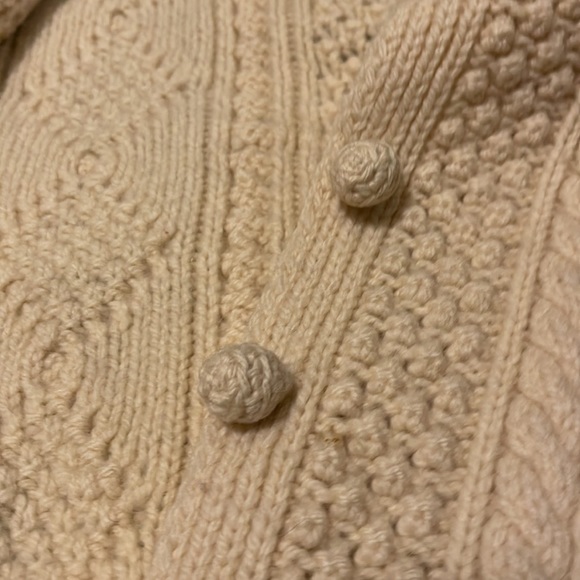 JOSEPH  F. HERON Hand Knitted 💯 % Wool   Womens SWEATER made in IRELAND - Picture 15 of 16